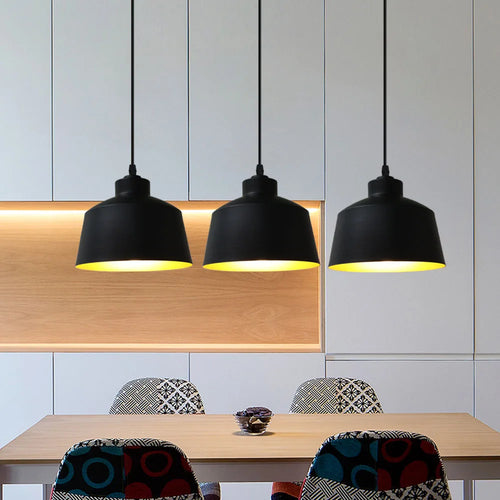 Modern nordic loft pendant light with 3 pendants for kitchen - vue 2 sur 9
