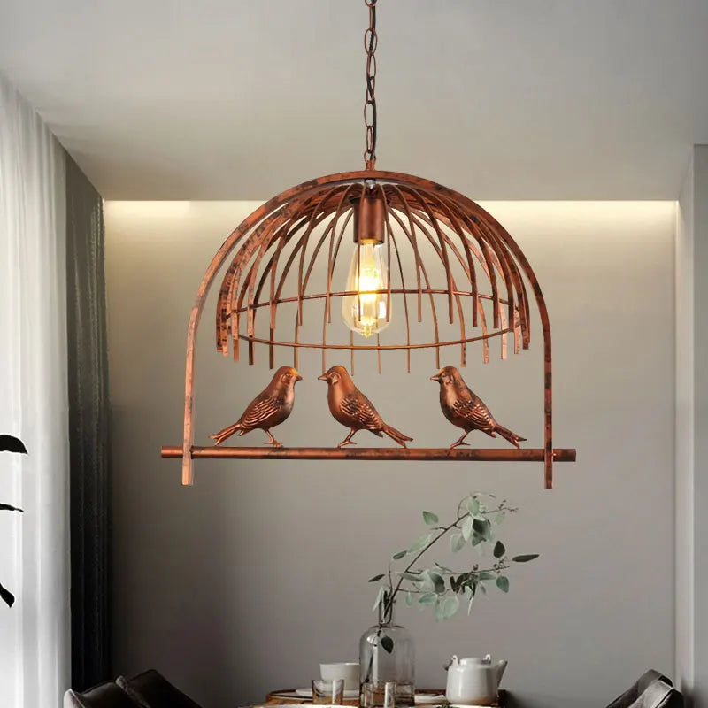 Decorative bird-shaped pendant light nordic style - vue 5 sur 9