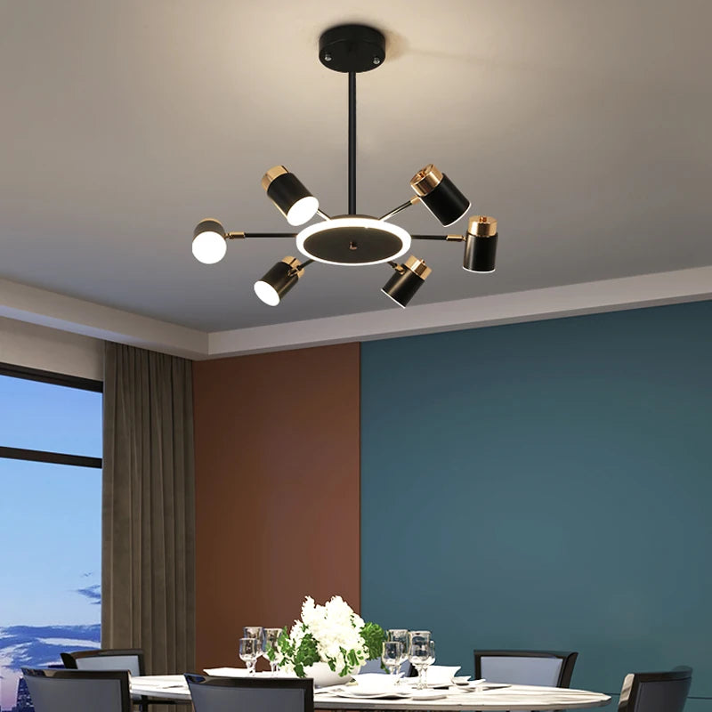 Modern nordic chandelier for decorative indoor lighting - vue 3 sur 11