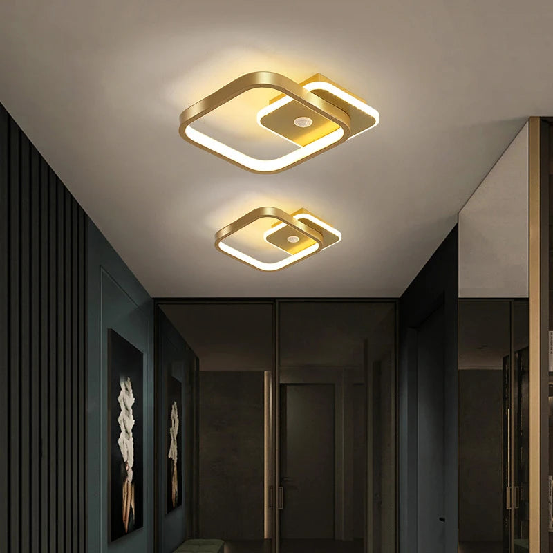 LED induction ceiling light with motion sensor for indoor use - vue 3 sur 12