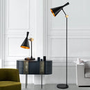 Creative bedside lamp with retro industrial style for interiors