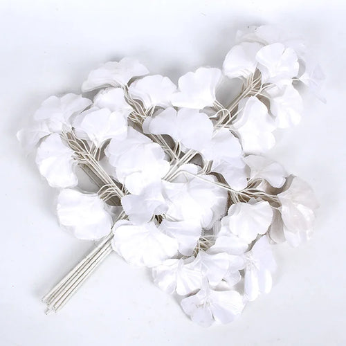 Set of 12 artificial maple leaves for autumn decoration - vue 11 sur 19