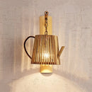 Japanese style bamboo wall light for restaurant and bar