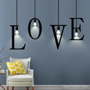 Nordic DIY Love decorative pendant light for loft and bar