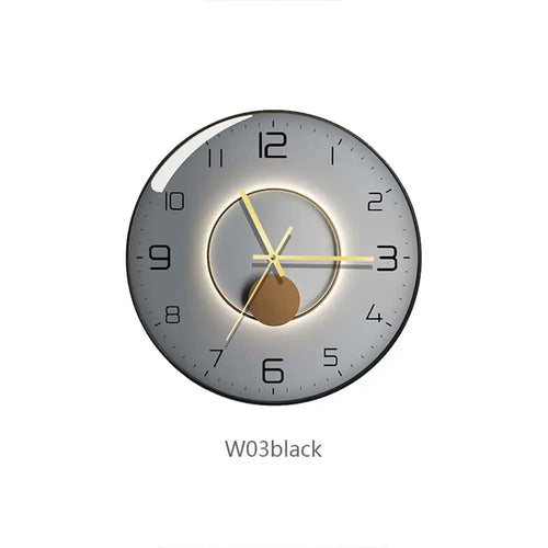 modern design creative geometric decorative glass wall clock - vue 15 sur 18