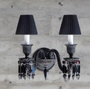 Crystal wall light for indoor and wedding lighting