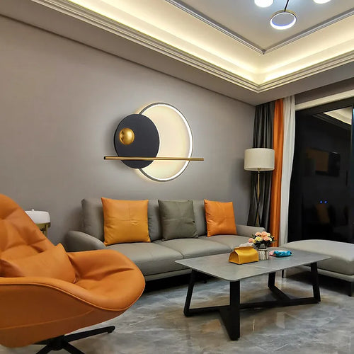 Modern LED wall light for living room - vue 4 sur 23
