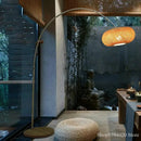 lampadaire zen chinois en bois design japonais à LED