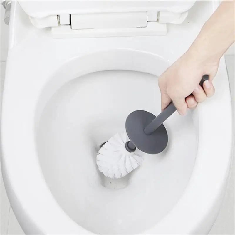 Modern toilet brush with lid and elegant design - vue 3 sur 9