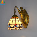 Tiffany style mermaid wall light with elegant design
