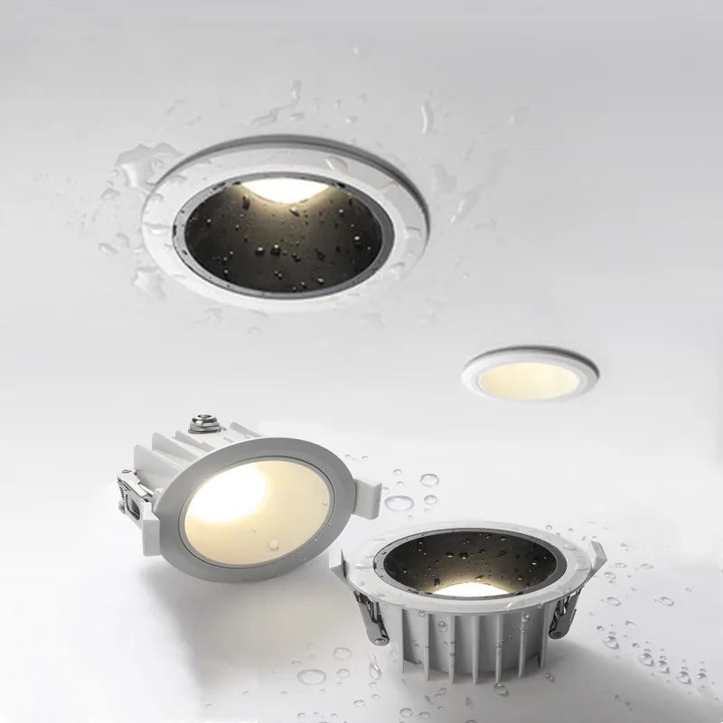 Waterproof recessed LED downlight for outdoor and indoor use