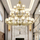 Classic gold Chinese chandelier for elegant interiors
