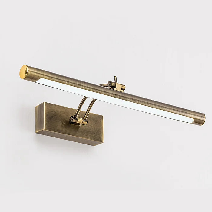 Modern waterproof LED mirror wall light in stainless steel
