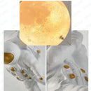 Decorative lunar ceiling light with astronaut, ideal for bedroom