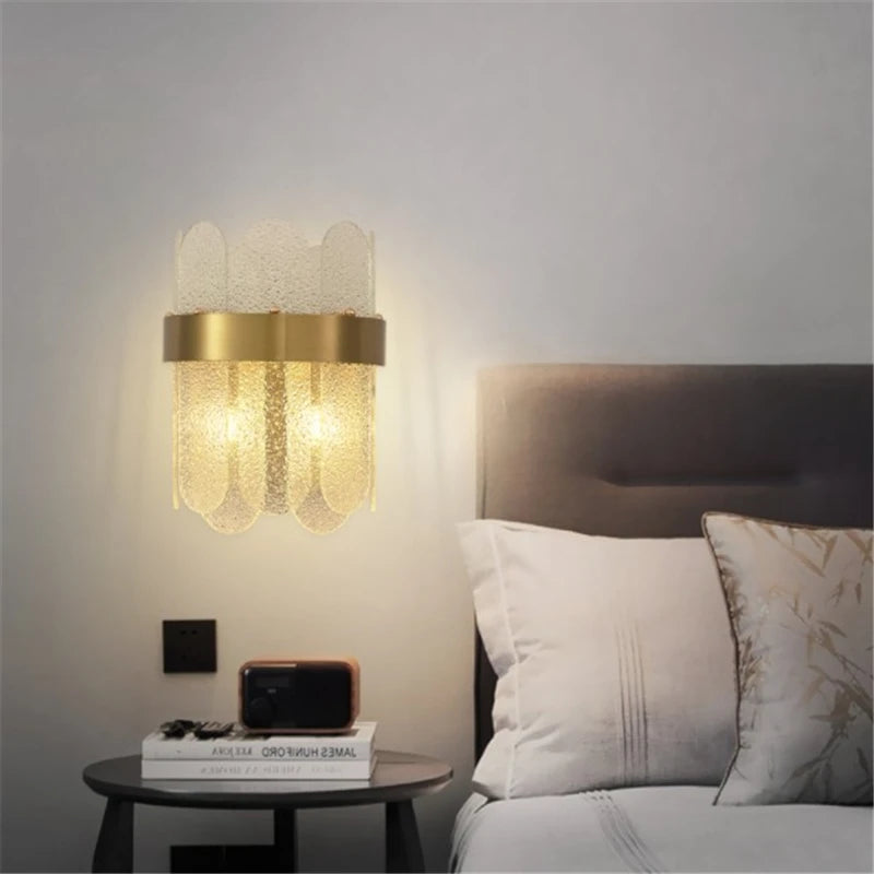 Nordic LED wall light with creative modern glass design - vue 4 sur 8