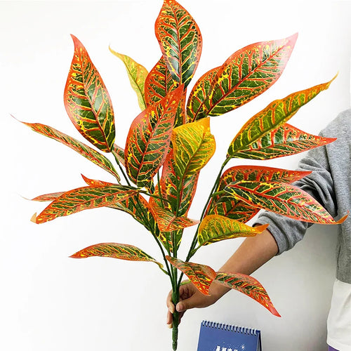 Artificial tropical tree decorative foliage for indoor and outdoor