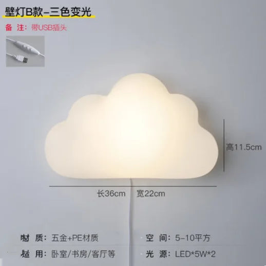 applique murale nuage pour décoration chambre enfant moderne - vue 10 sur 11