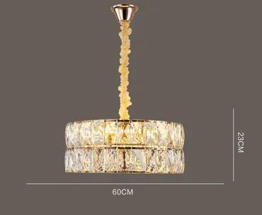 Nordic design crystal chandelier for stylish interiors - vue 8 sur 12