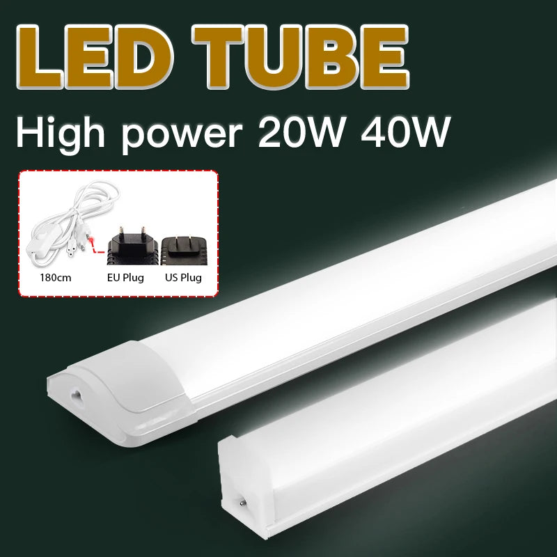Versatile and modern LED tube light for indoor lighting