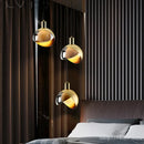 Nordic luxury ball chandelier in electroplated finish postmodern pendant light