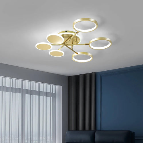 Creative LED chandelier for modern interior decor - vue 5 sur 15
