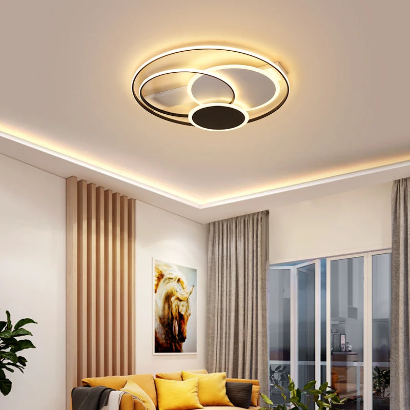 Ultra slim modern ceiling light for bright interiors - vue 3 sur 12