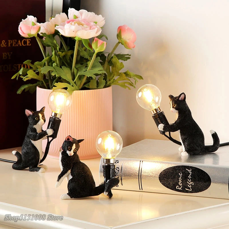 Decorative animal resin desk lamp