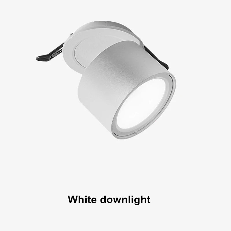 Foldable rotating recessed dimmable LED backlight indoor spotlight