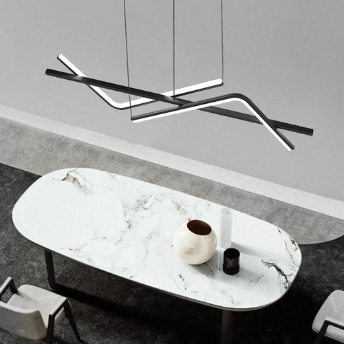Modern LED chandelier for restaurant hotel café office - vue 5 sur 8