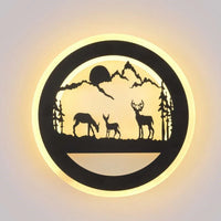 Modern acrylic wall light in American style for elegant interiors