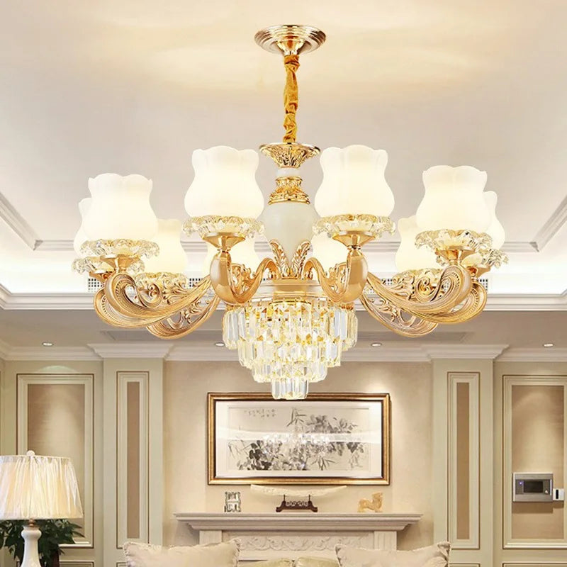 Modern crystal chandelier for elegant and refined lighting