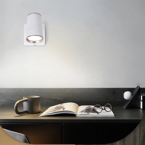 360-degree rotating LED bedside lamp for home and hotel - vue 7 sur 8