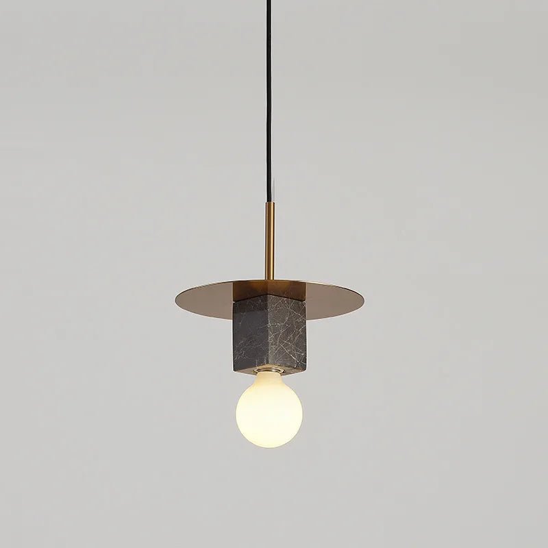 Marble pendant lamp creative lighting for elegant interiors