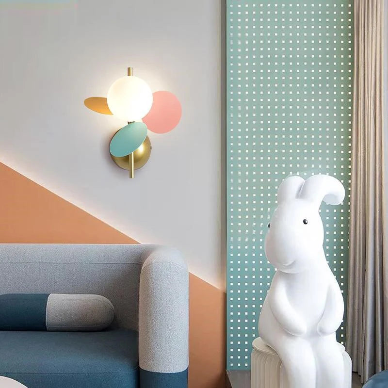 Creative leaf-shaped wall light for children - vue 5 sur 15
