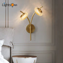 Creative copper wall light for elegant interiors