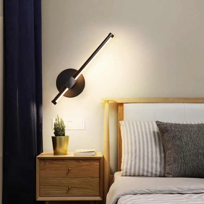 Simple modern bedside lamp for hotel and TV lighting