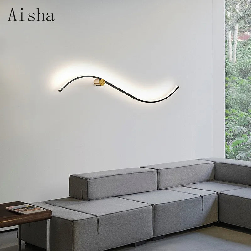 Modern and creative LED wall light for interior decoration - vue 3 sur 9