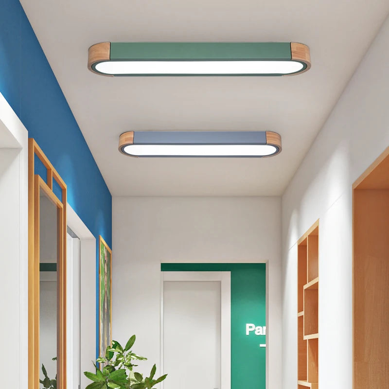 Industrial style wooden LED light for Scandinavian outdoor spaces - vue 3 sur 15