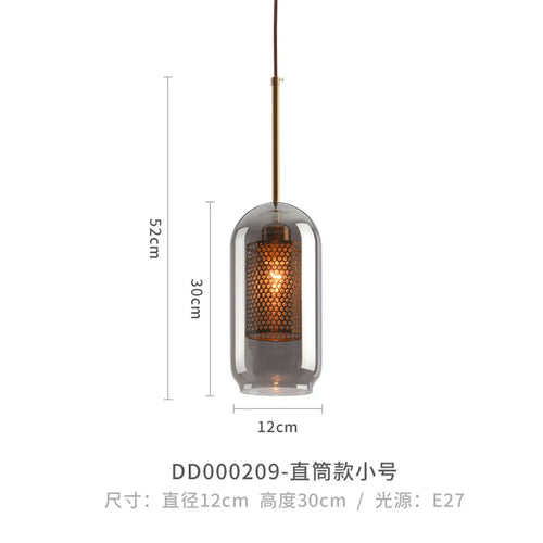 Modern glass pendant light for elegant interior decor - vue 14 sur 17