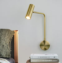 Modern minimalist LED wall light with switch and adjustable angle