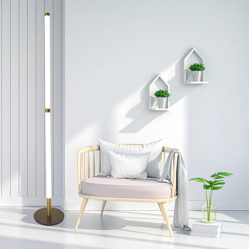 Modern detachable corner floor lamp with LED light - vue 3 sur 15