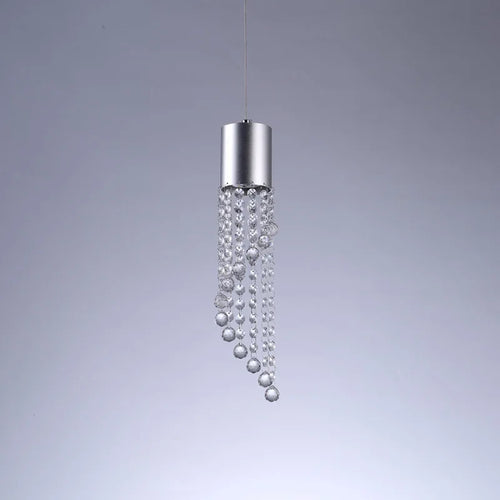 Modern crystal pendant for decorative indoor lighting - vue 5 sur 6