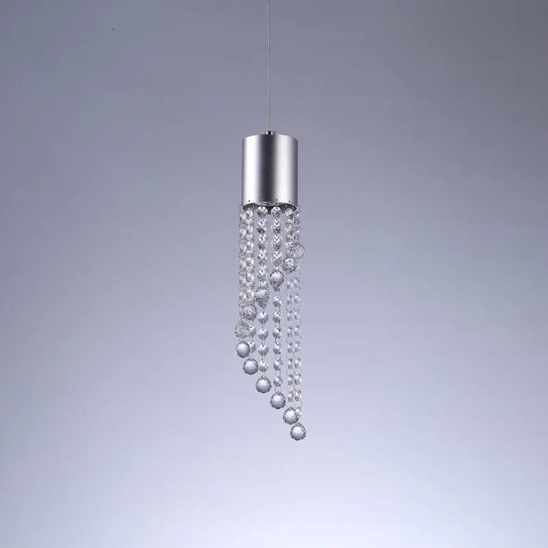 Modern crystal pendant for decorative indoor lighting - vue 4 sur 6
