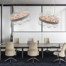 modern design clear glass chandelier for interior decoration