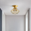 Creative copper ceiling light for a modern and elegant interior