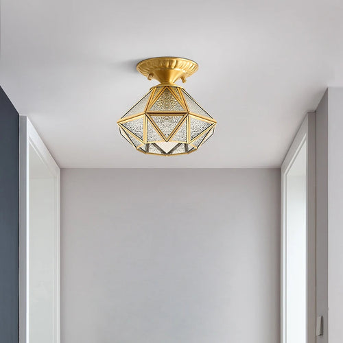 Creative copper ceiling light for a modern and elegant interior - vue 2 sur 6