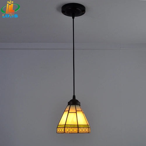 Tiffany style glass chandelier for elegant interior decoration - vue 3 sur 13
