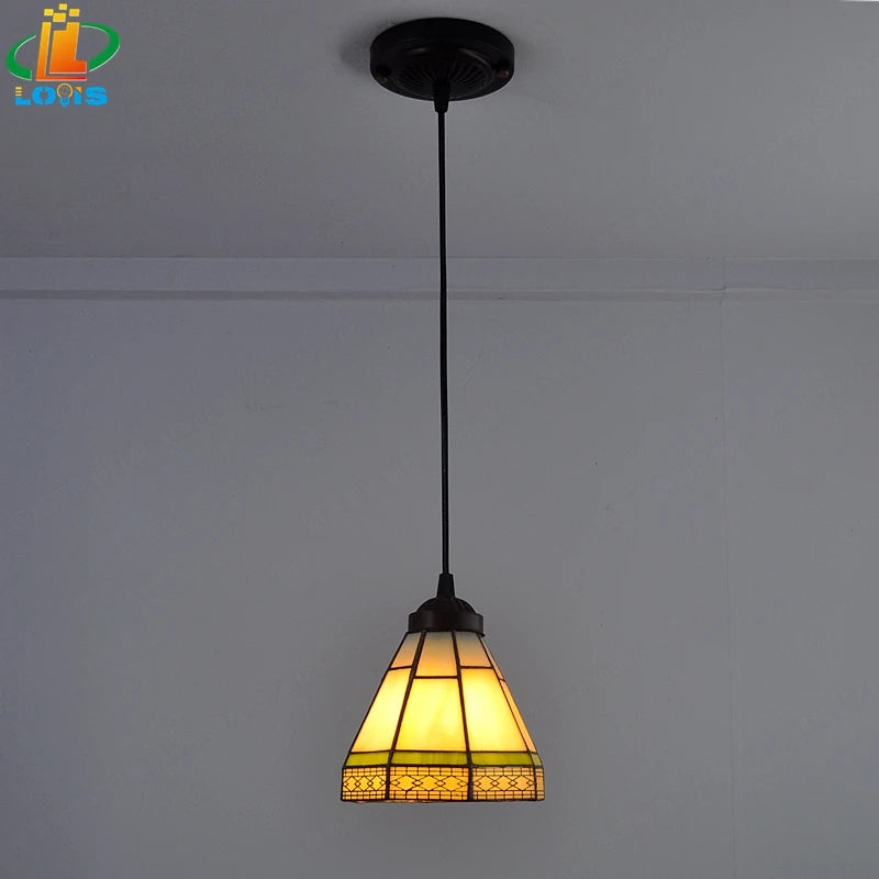 Tiffany style glass chandelier for elegant interior decoration