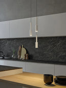 Long LED pendant light for bar and kitchen