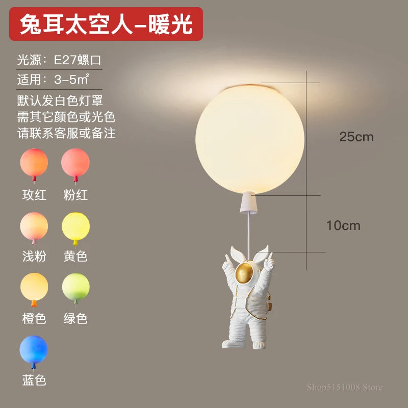 Decorative nordic pendant light for children’s room with playful design - vue 14 sur 22